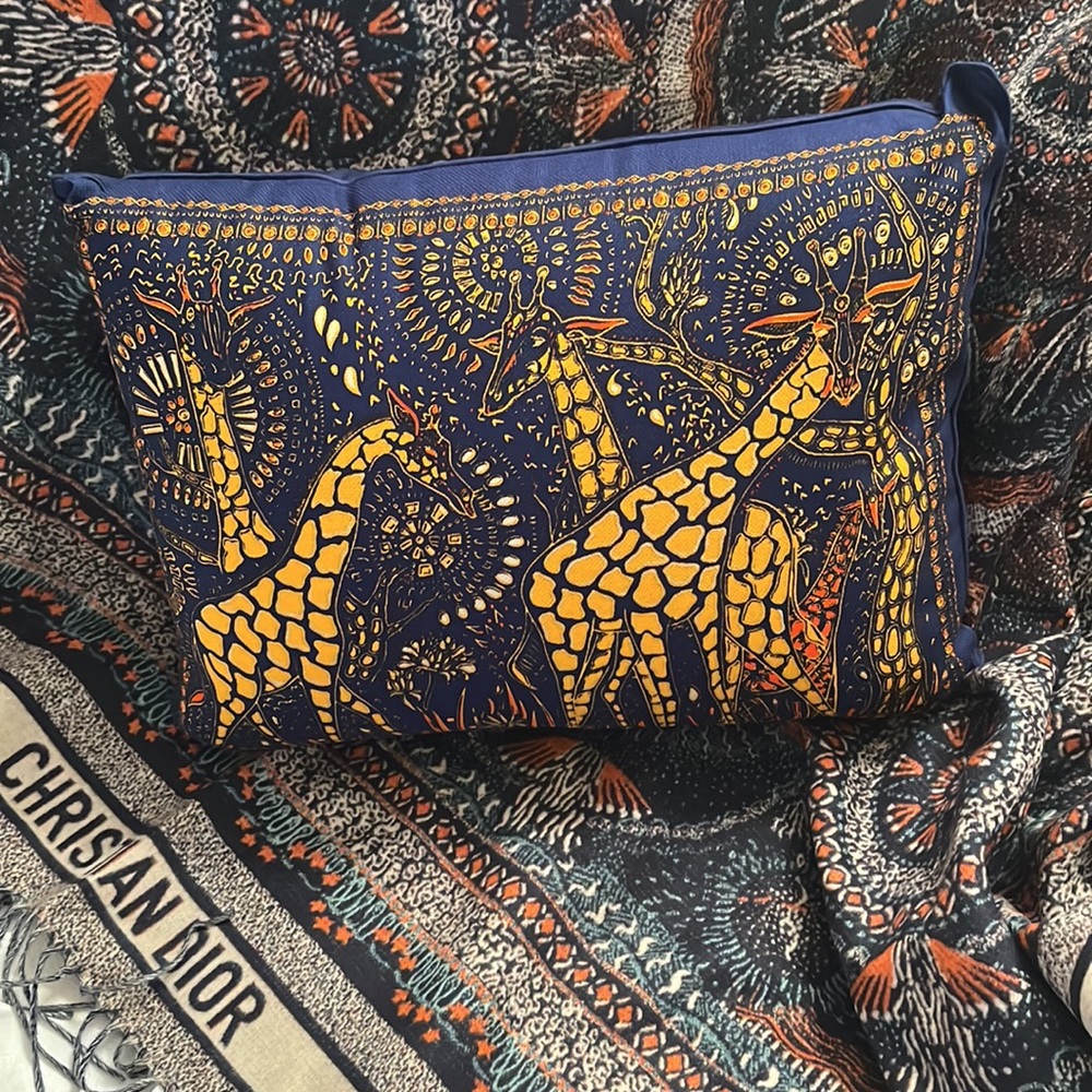 CHRISTIAN DIOR MAISON LIMITED EDITION GIRAFFE THROW PILLOW